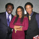 Darrell Britt-Gibson,right, with his mother Donna Britt and Gbenga Akkinagbe, who plays Chris Partlow